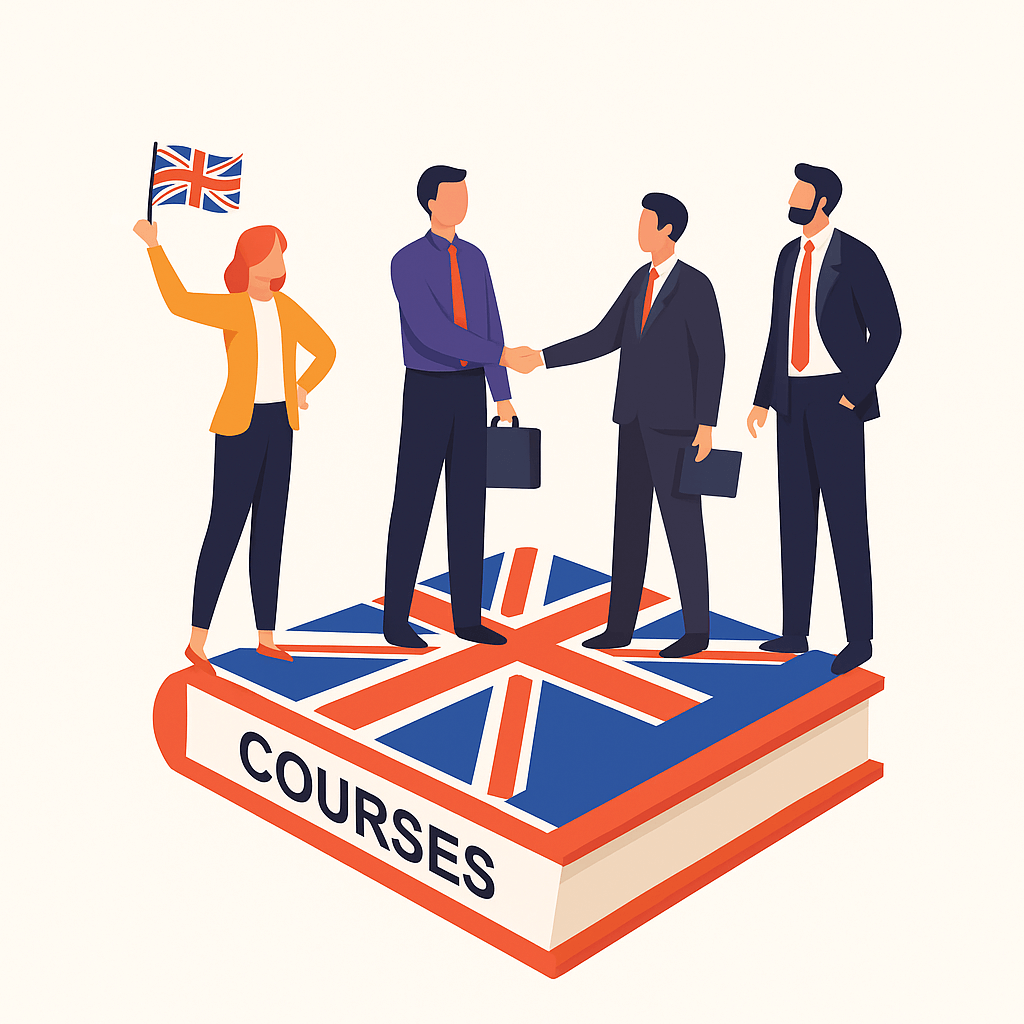 Professionals improving Business English communication in an online course at New English Hub.