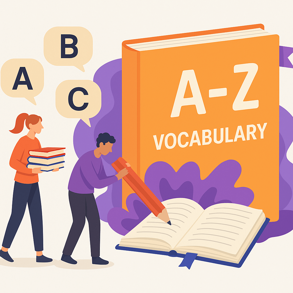 Student learning English vocabulary online with dictionary and flashcards at New English Hub.